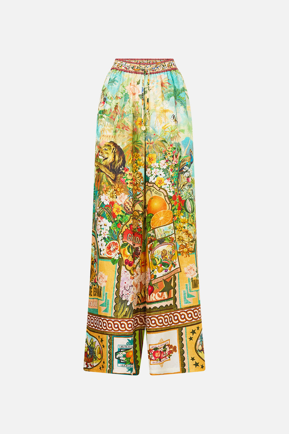 The CAMILLA PADDED V NECK CROSS BACK ONE PIECE LEOTIGRA LAND in our  print.