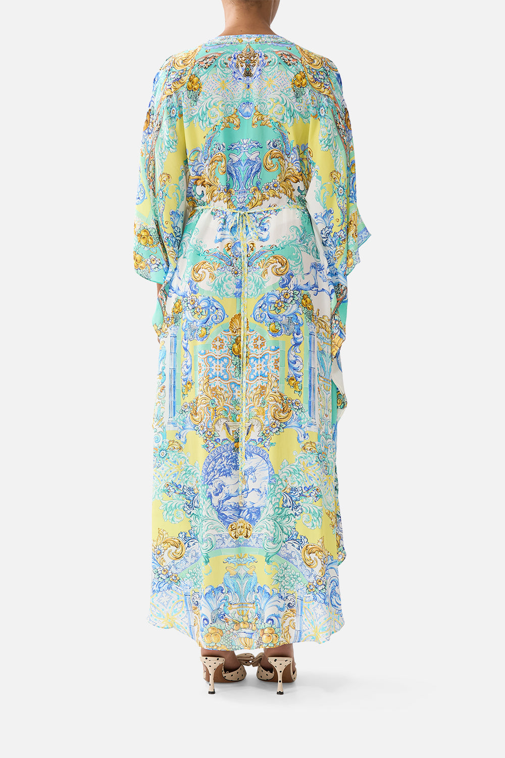The CAMILLA HIGH TRI ONE PIECE W FRONT TRIM PALACE ZOOLOGY in our  print.