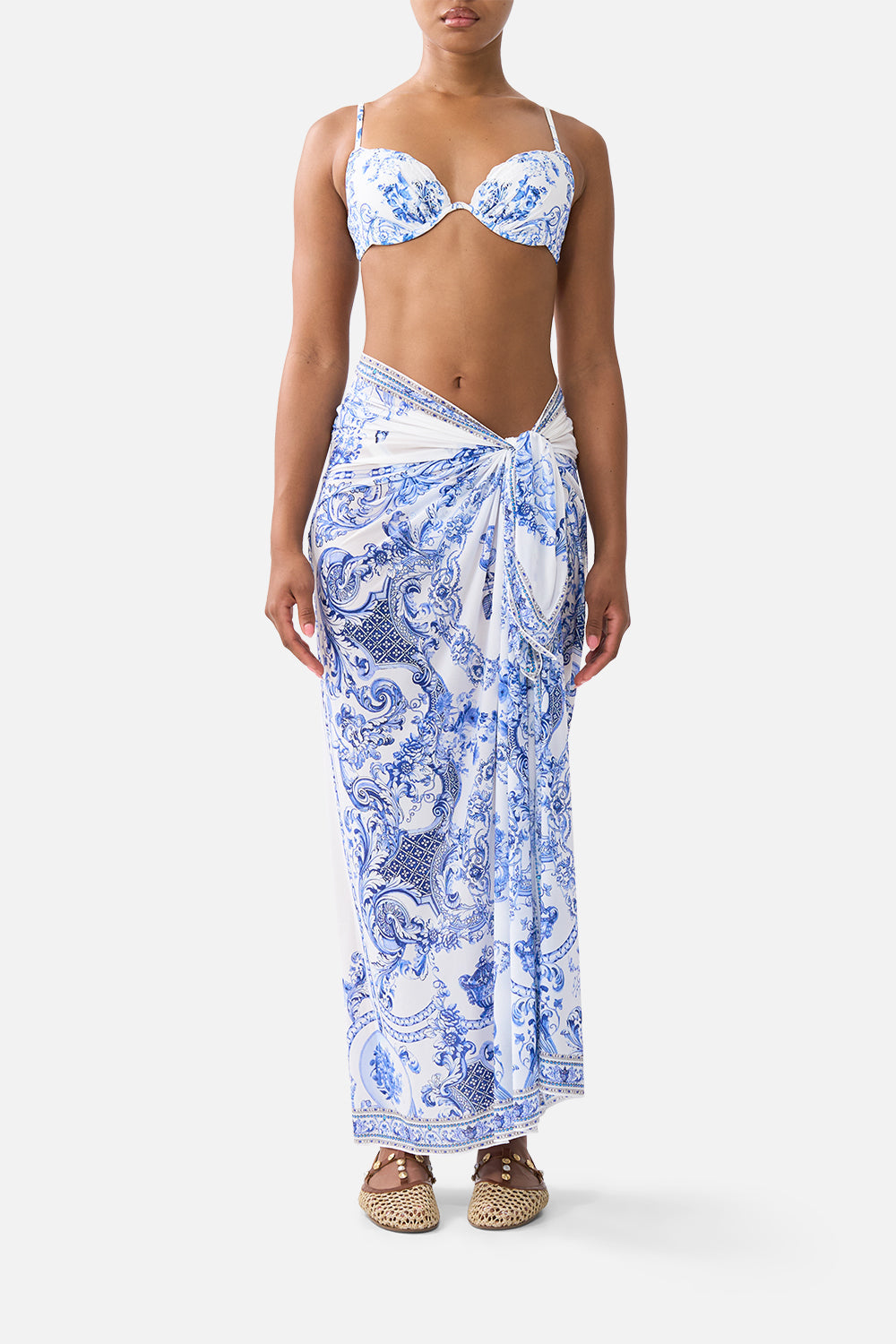 The CAMILLA CORSET DRESS WITH LONG FLARED SKIRT MUSEUM MEMOIRS in our  print.