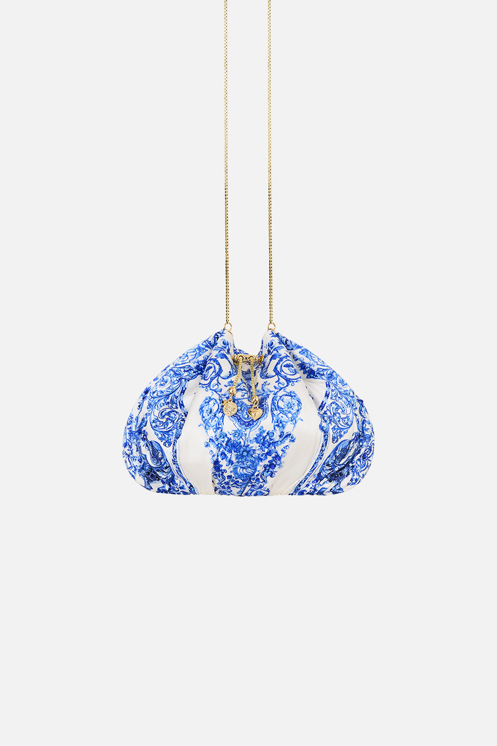 The CAMILLA LACE GATHERED BODICE SLIP DRESS TAURUS RISING in our  print.