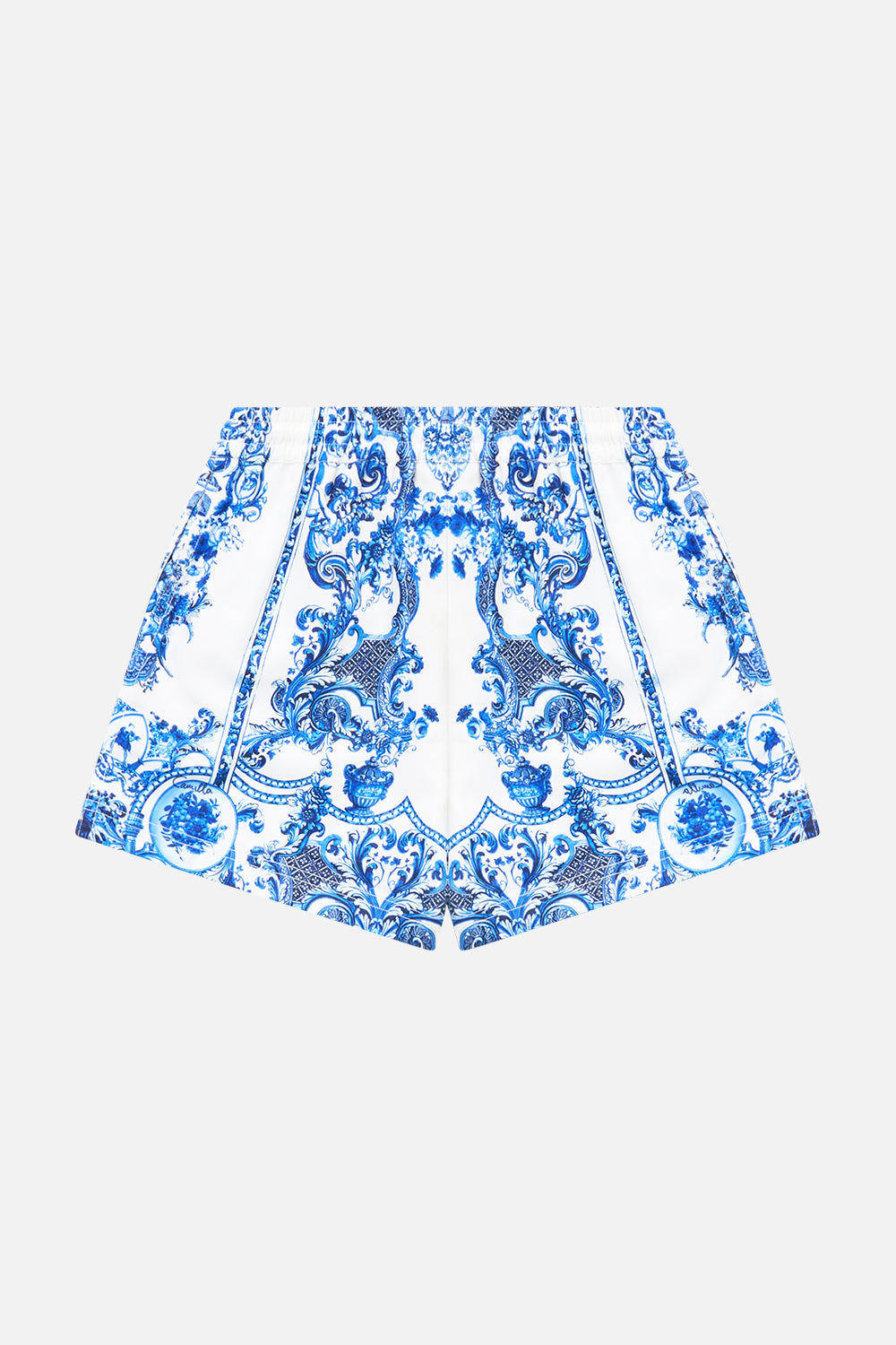 The CAMILLA KIDS A-LINE MIDI DRESS W EMBROIDERY THE PORCELAIN PARLOUR in our  print.
