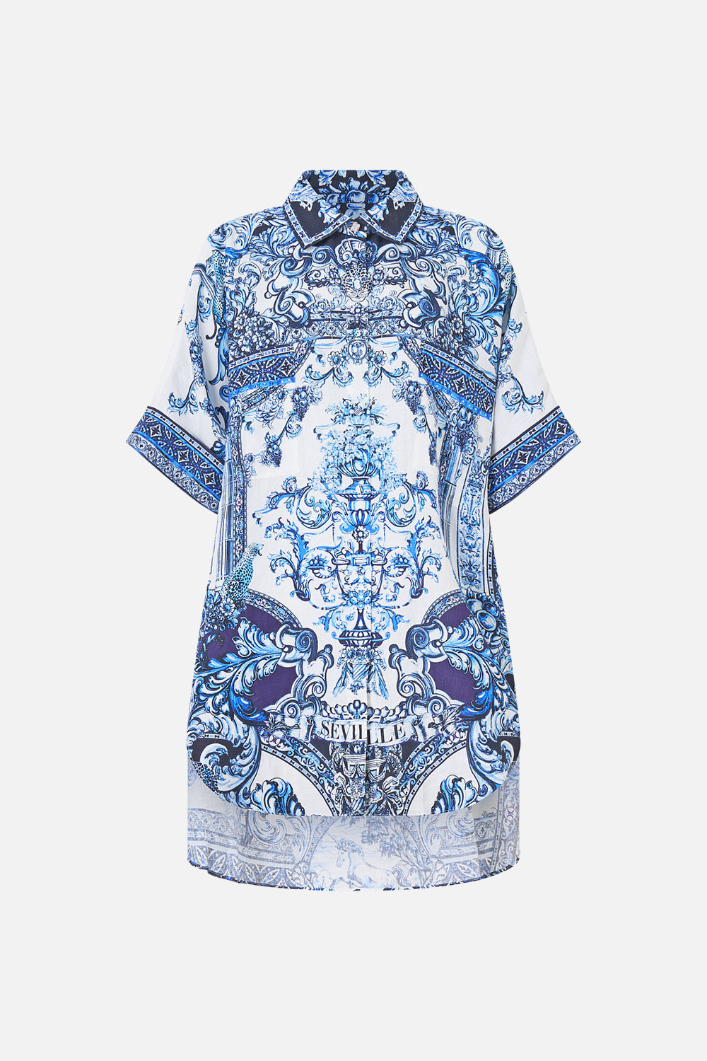 The CAMILLA FRILL SLEEVE TIERED SHORT DRESS VA VA VINTAGE in our VA VA VINTAGE print.