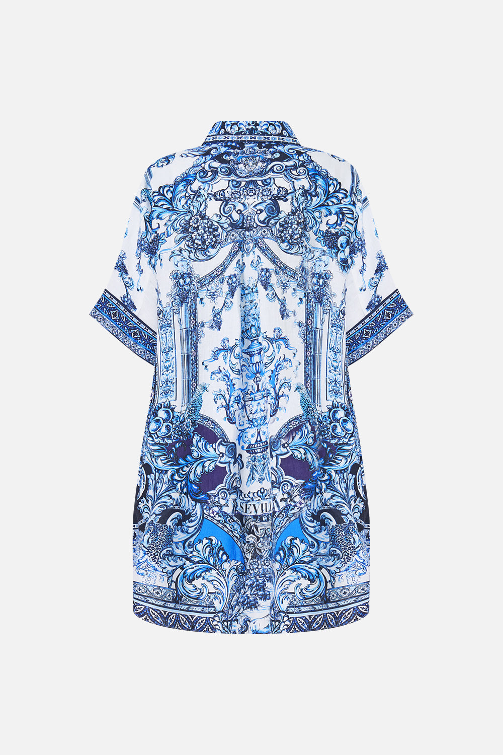 The CAMILLA FRILL SLEEVE TIERED SHORT DRESS VA VA VINTAGE in our  print.