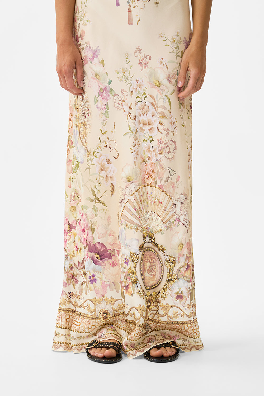 The CAMILLA JERSEY TANK DRESS SEVILLIAN STYLE in our  print.