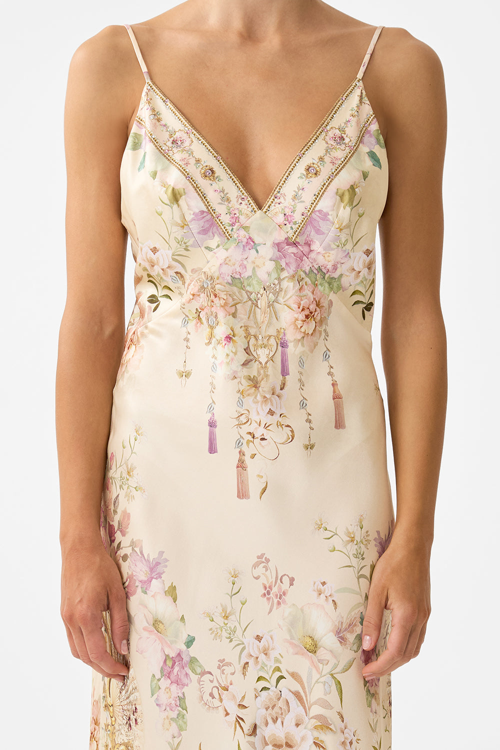 The CAMILLA JERSEY TANK DRESS SEVILLIAN STYLE in our  print.