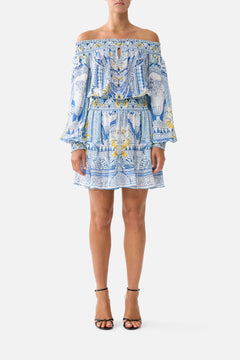 OFF SHOULDER SHORT DRESS DE NADA GRANADA