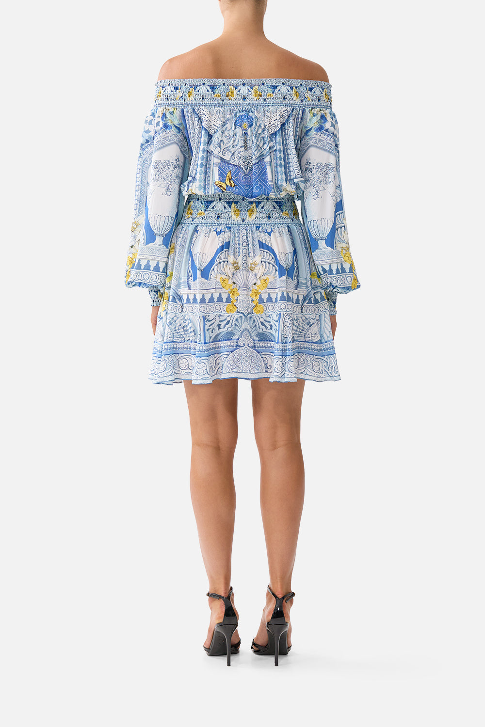 OFF SHOULDER SHORT DRESS DE NADA GRANADA