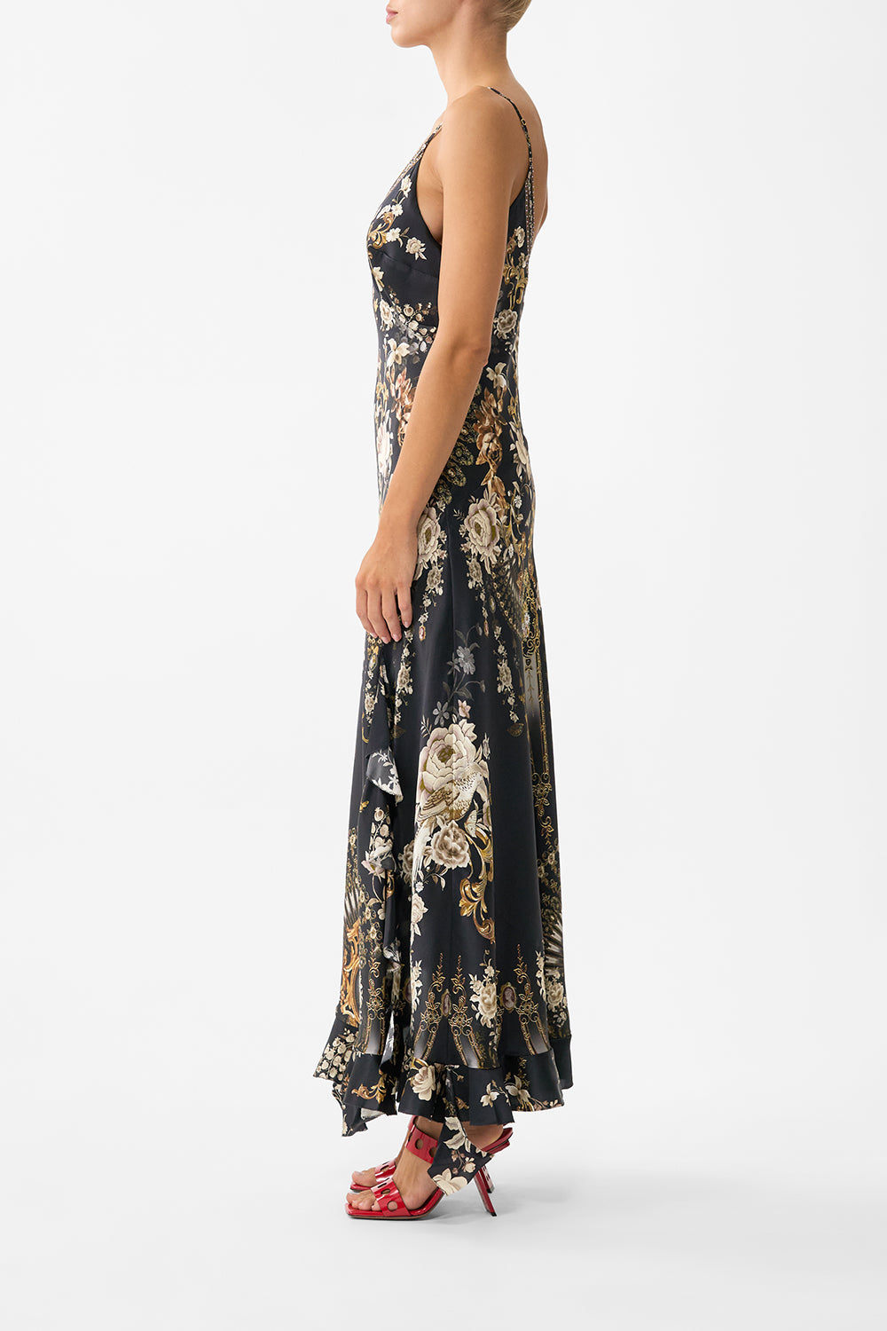 The CAMILLA A-LINE GATHERED PANEL DRESS FLAMENCO FOLKLORE in our  print.