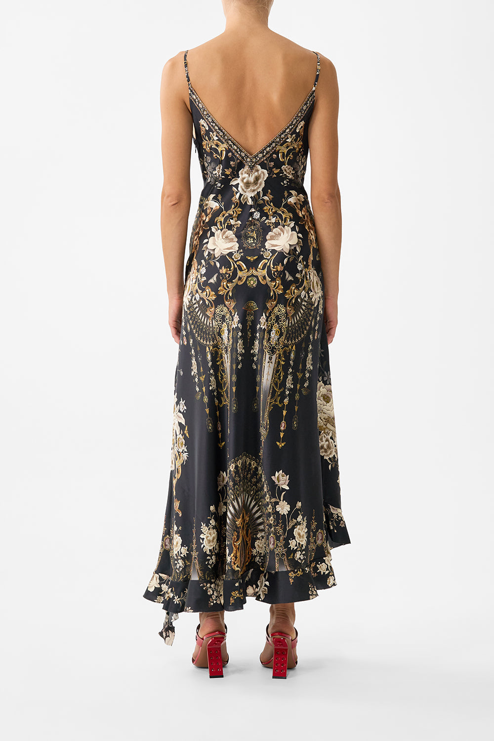 The CAMILLA A-LINE GATHERED PANEL DRESS FLAMENCO FOLKLORE in our  print.