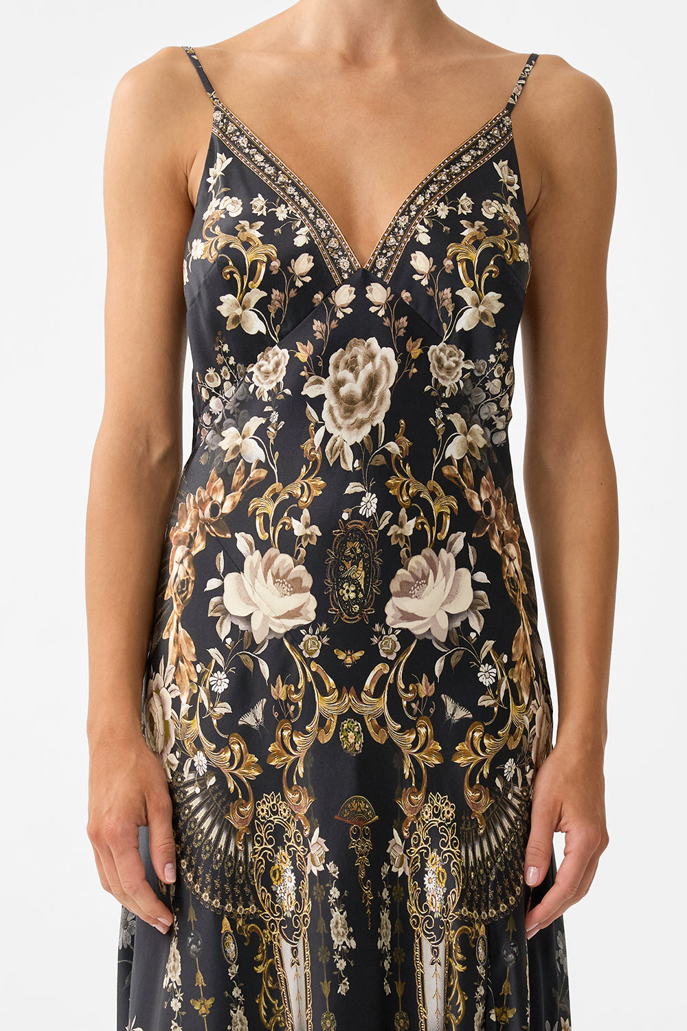 The CAMILLA A-LINE GATHERED PANEL DRESS FLAMENCO FOLKLORE in our  print.