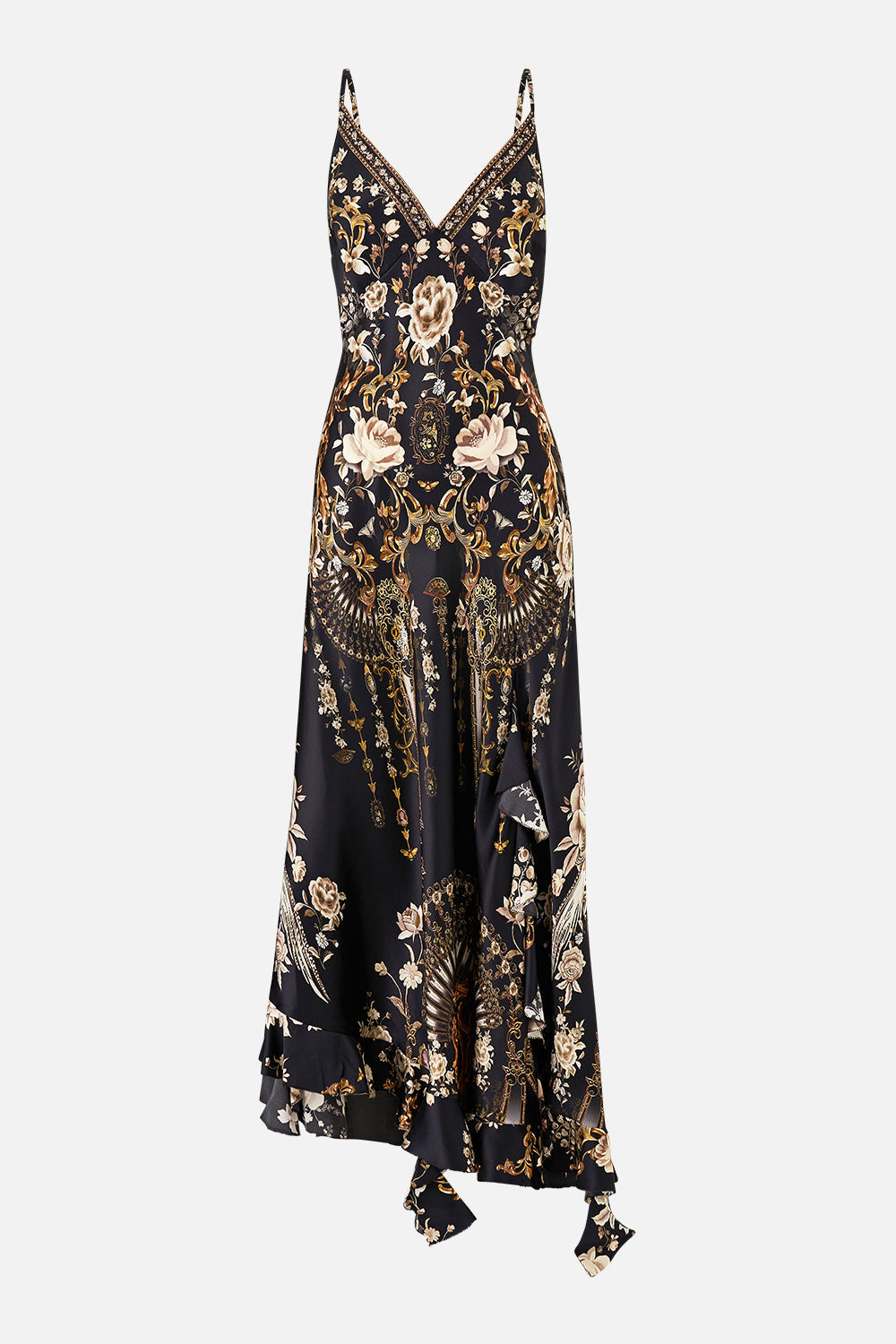 The CAMILLA A-LINE GATHERED PANEL DRESS FLAMENCO FOLKLORE in our  print.