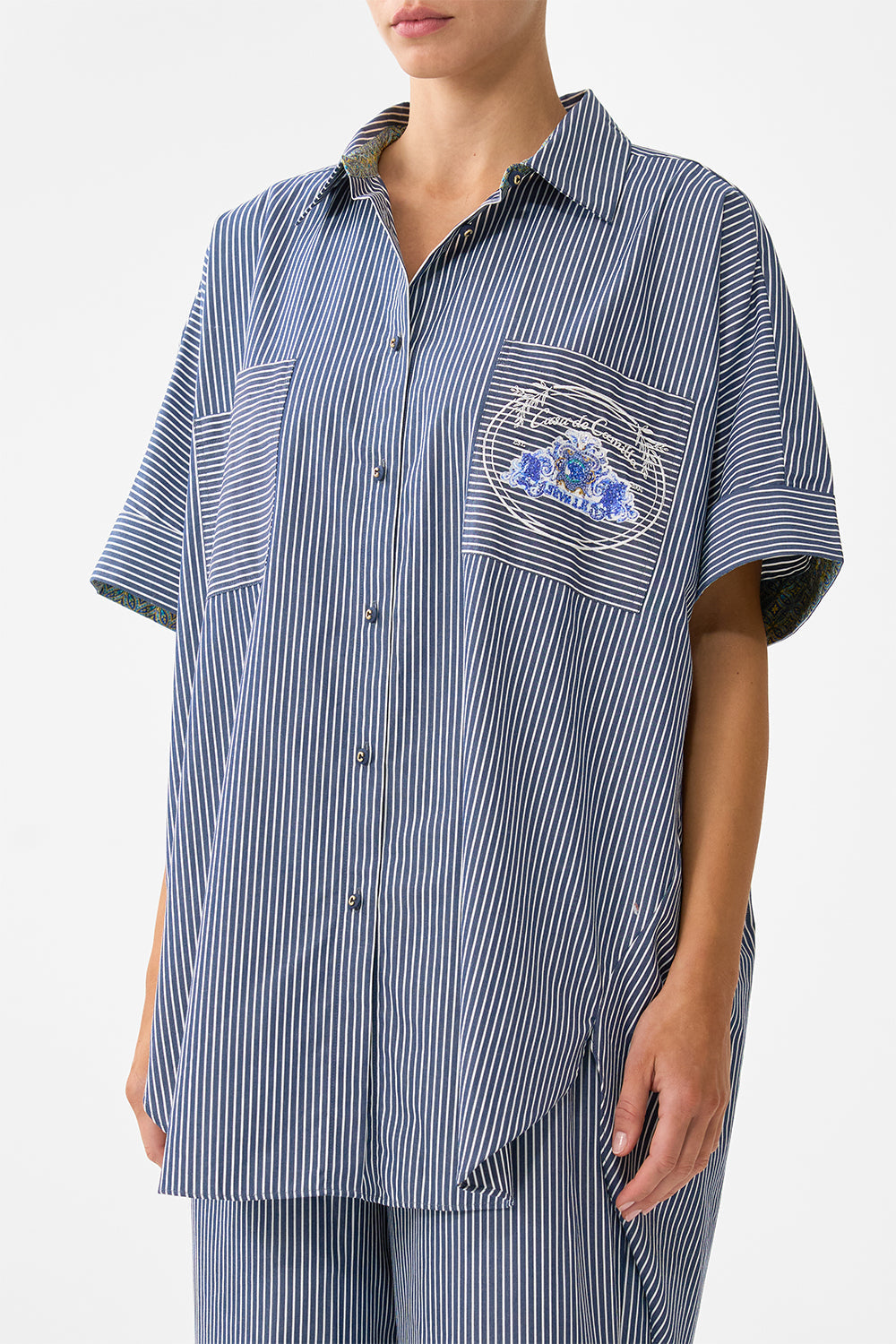 The CAMILLA SLIM FIT ROUND NECK T-SHIRT OLÉ OLÉ in our  print.