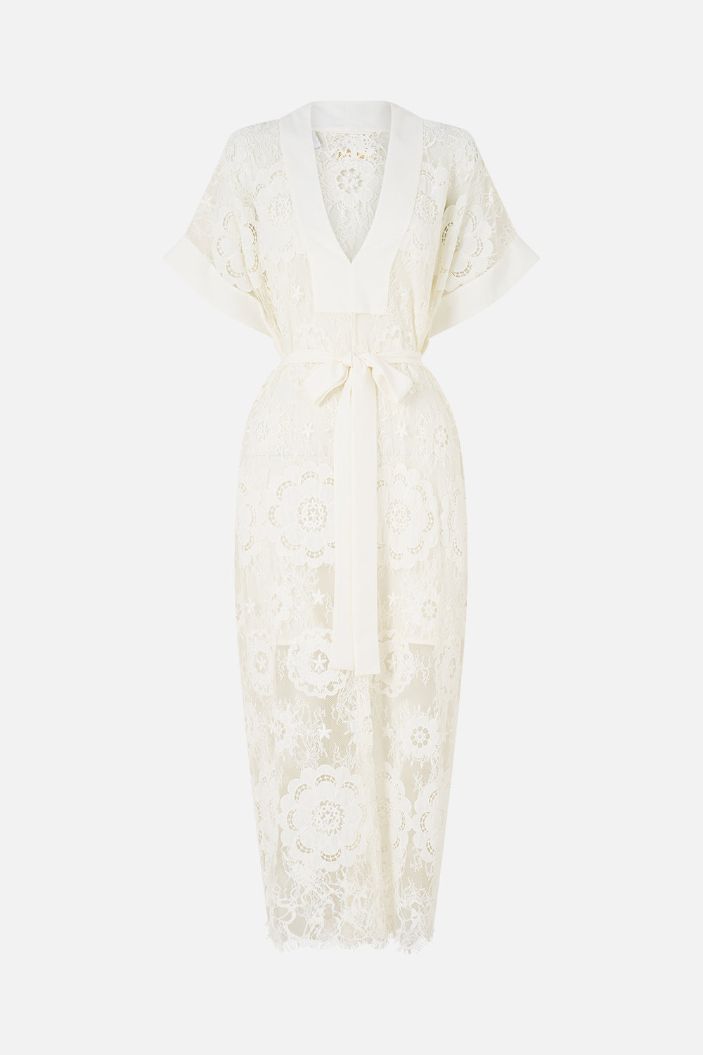 The CAMILLA LONG BUTTON FRONT DRESS ADORNED IN ARANJUEZ in our  print.