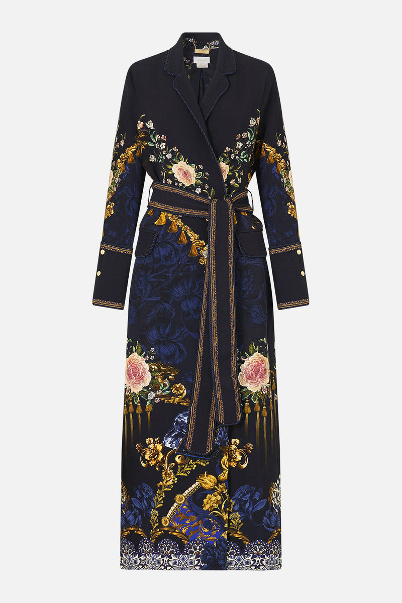 The Notes From The Blue Room Cuffed Side Split Coat | CAMILLA EU ...