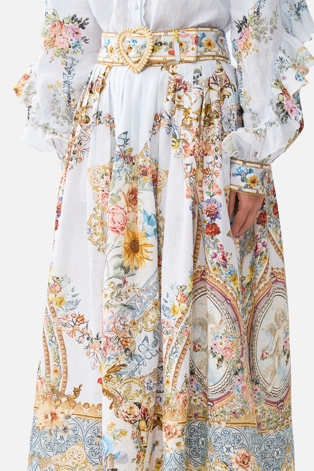 BELTED MIDI SKIRT SEVILLE SWEETHEART