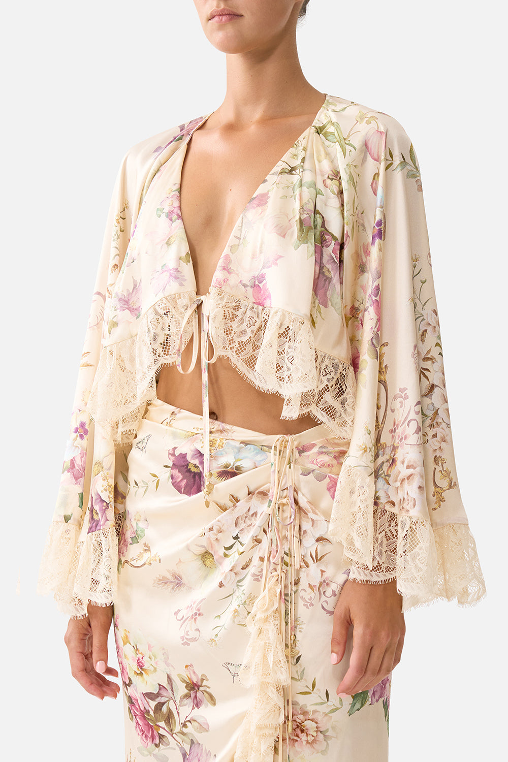 The CAMILLA LONG FIT AND FLARE DRESS A BELOVED BOUDOIR in our  print.