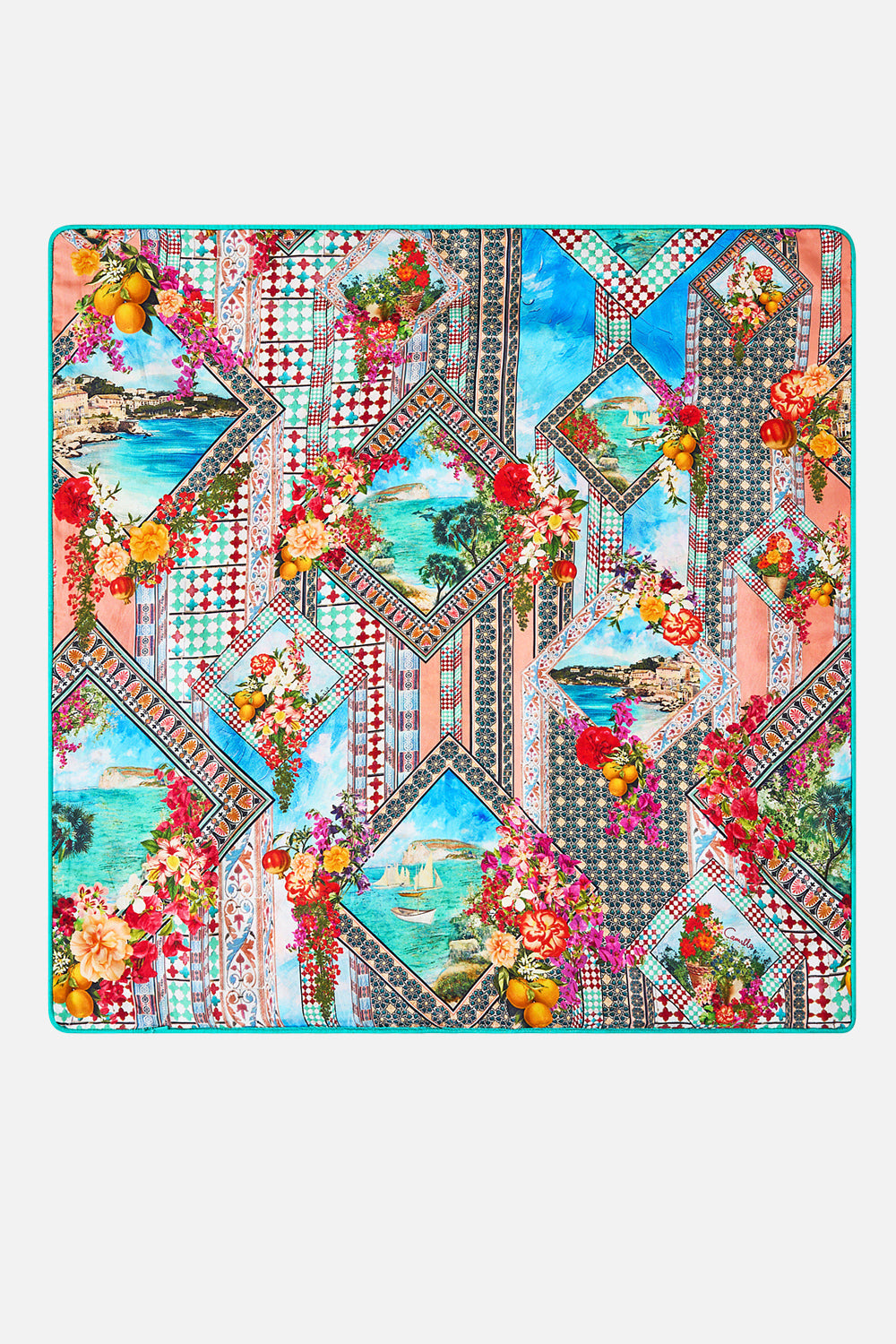 The CAMILLA CORSET WAIST SHORT TORERO LIBERTINE in our  print.