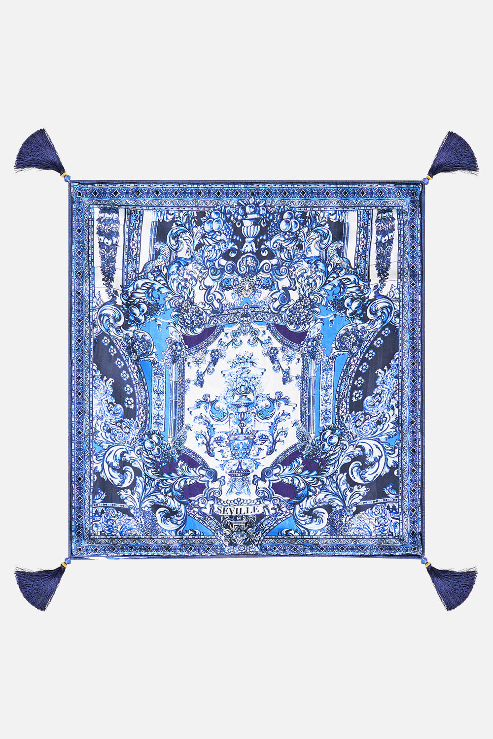 SMALL SQUARE CUSHION A TILED WONDERLAND