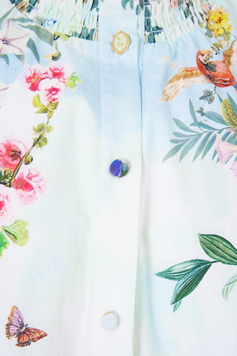 SHORT DRESS WITH SHIRRED WAIST ART FOR THE EMPRESS
