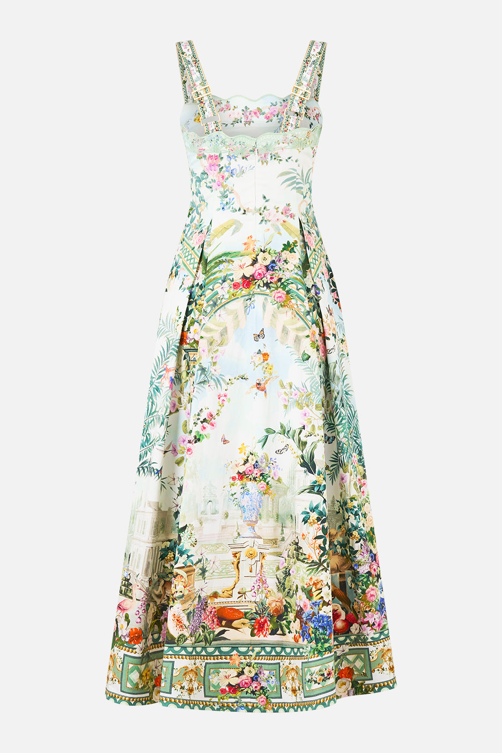 The CAMILLA LONG FIT AND FLARE DRESS ART FOR THE EMPRESS