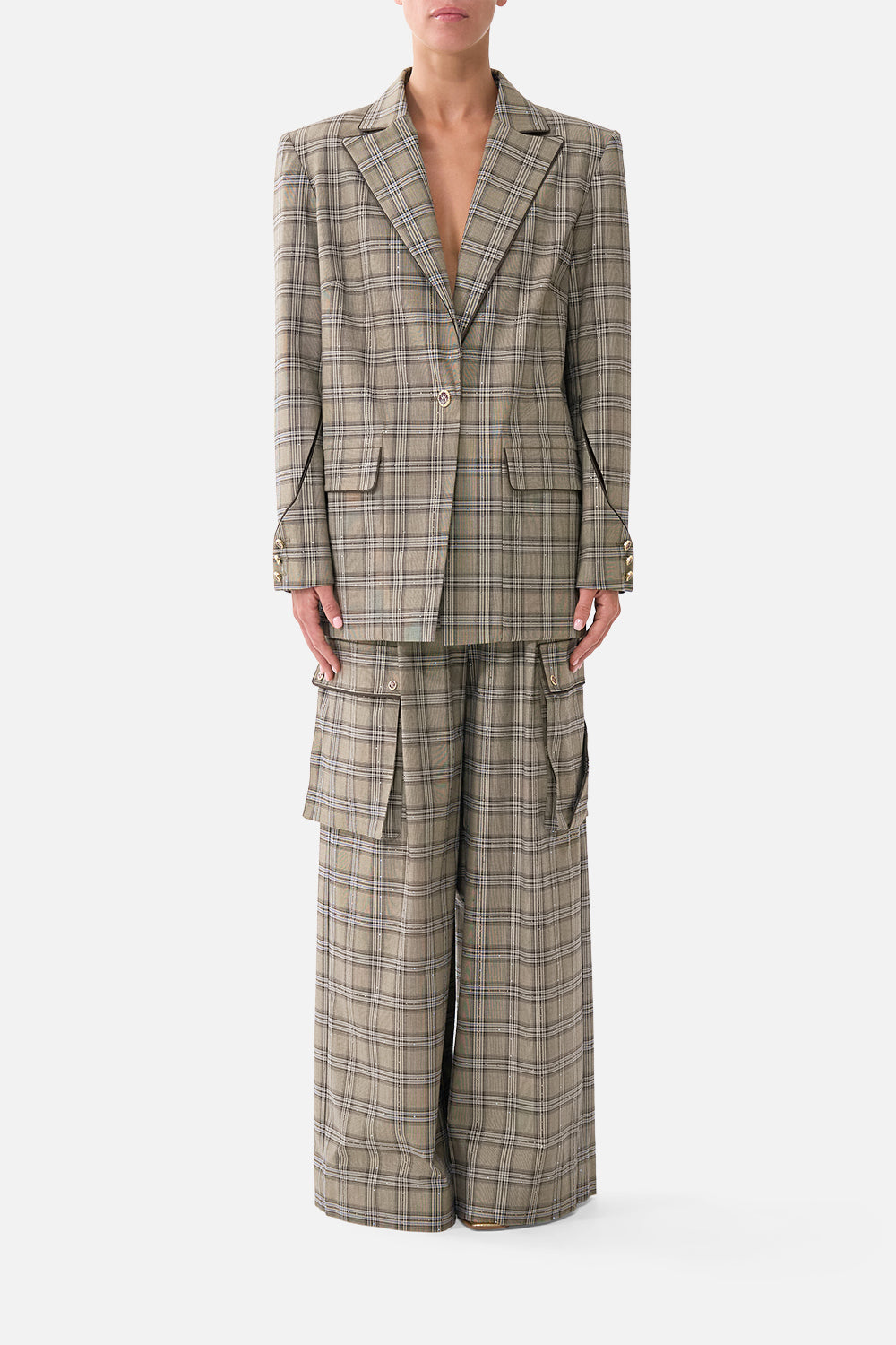 The CAMILLA Jacket with Sleeve Cut Out Detail Animals in the Palace in our Animals in the Palace print.