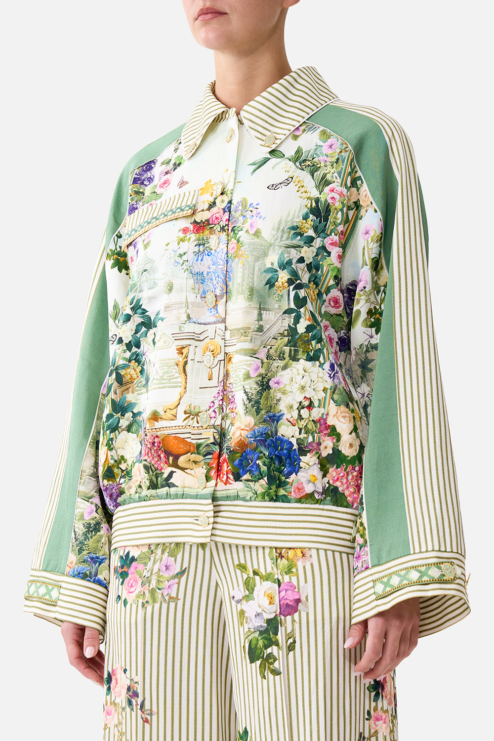 BOXY BUTTON FRONT JACKET WITH POCKET DETAIL ART FOR THE EMPRESS