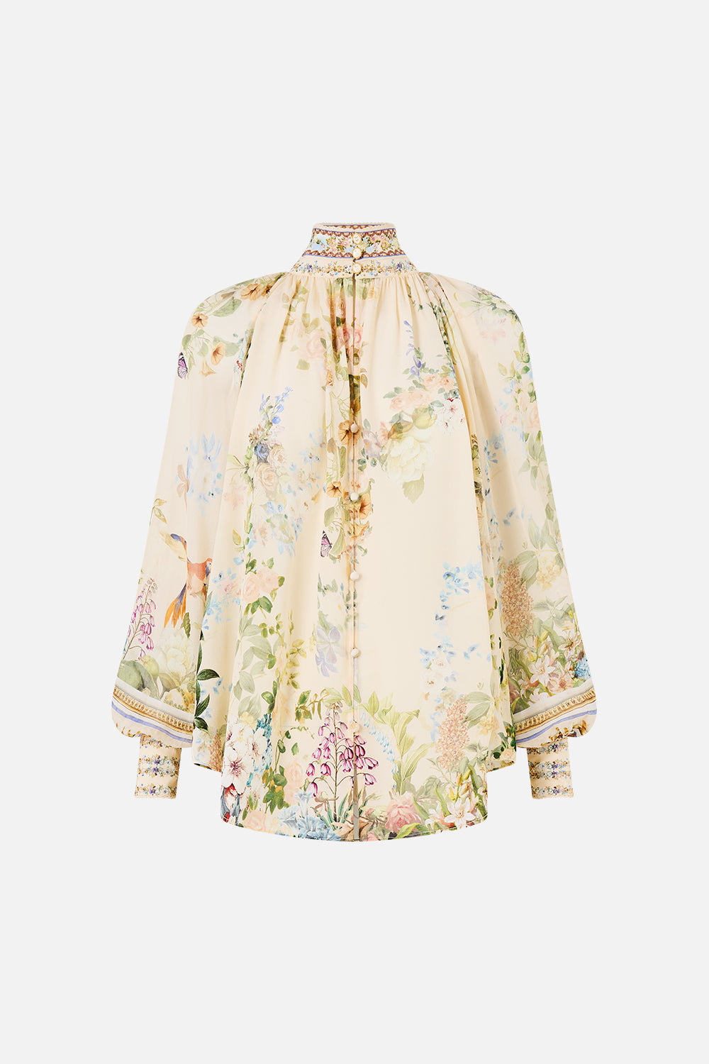 The CAMILLA CORSET CROP TOP MIDSUMMER MASTERPIECE in our  print.