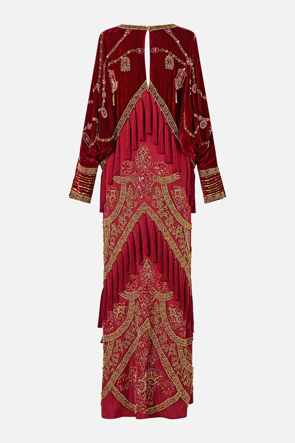 VELVET PLUNGE NECK DRAPED SHOULDER DRESS CALL ME A CARRIAGE