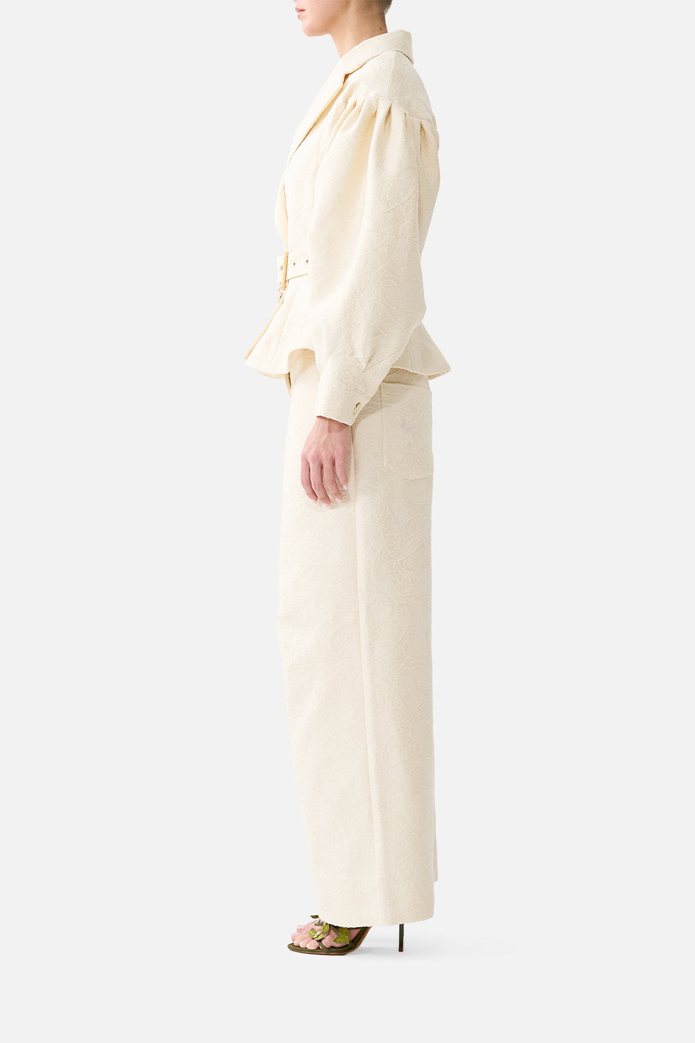 COLLARED JACKET WITH BELT MIDSUMMER MASTERPIECE