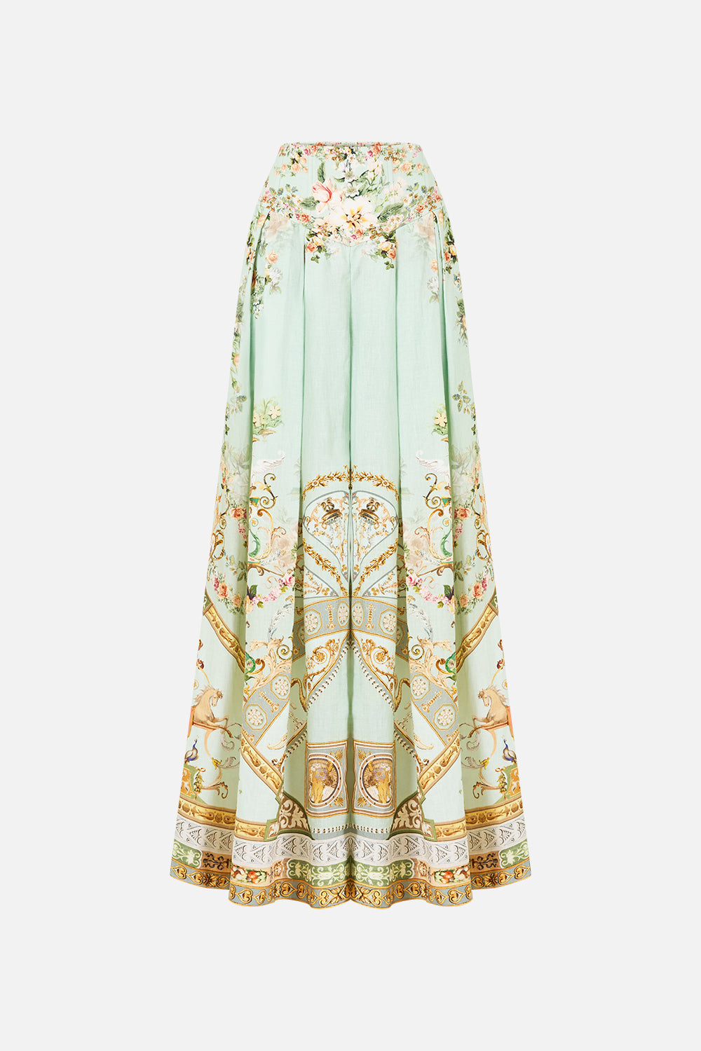 CORSET WAIST WIDE LEG PANT WILDFLOWER WUNDERLAND
