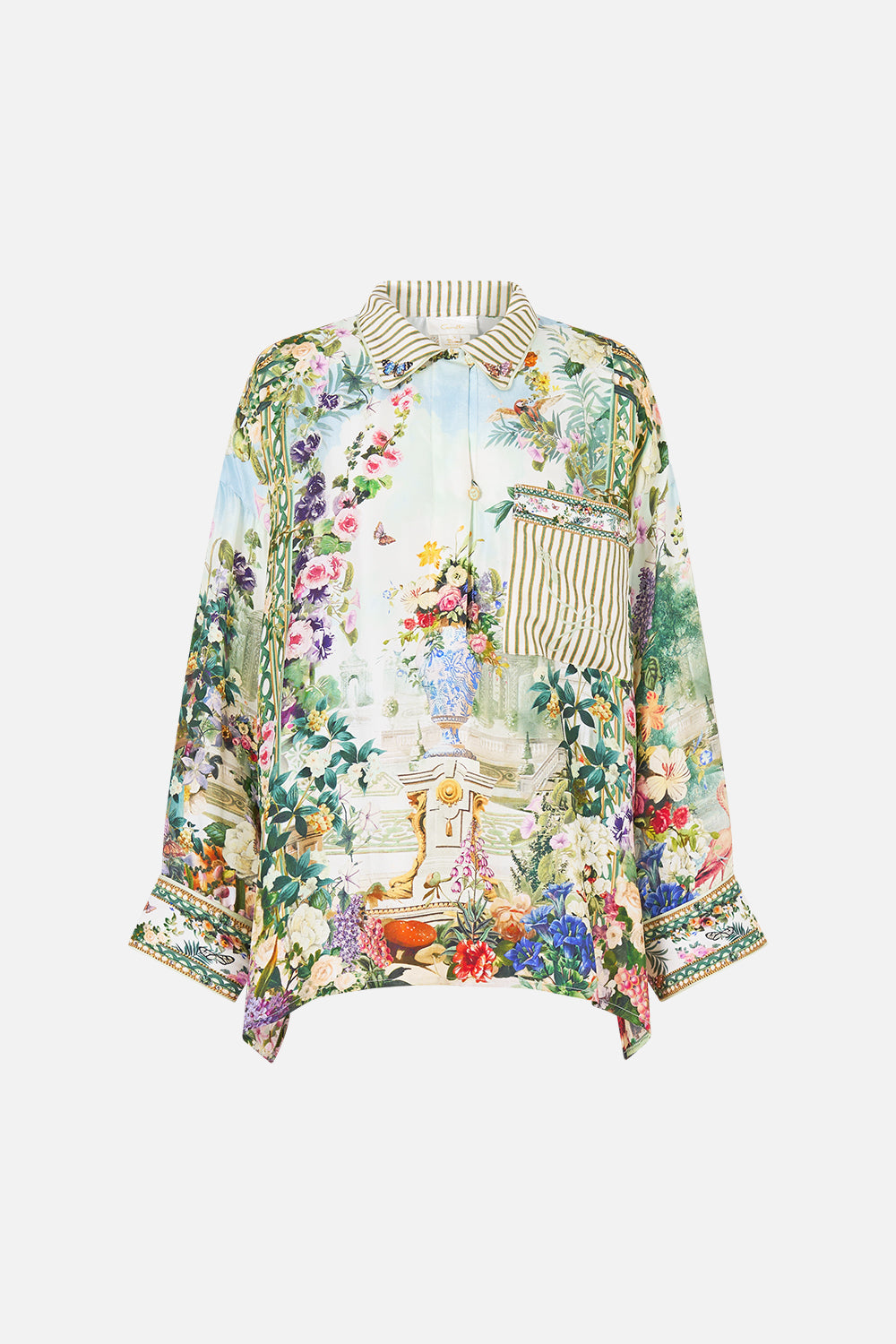RELAXED COLLARED SHIRT WITH POCKET ART FOR THE EMPRESS