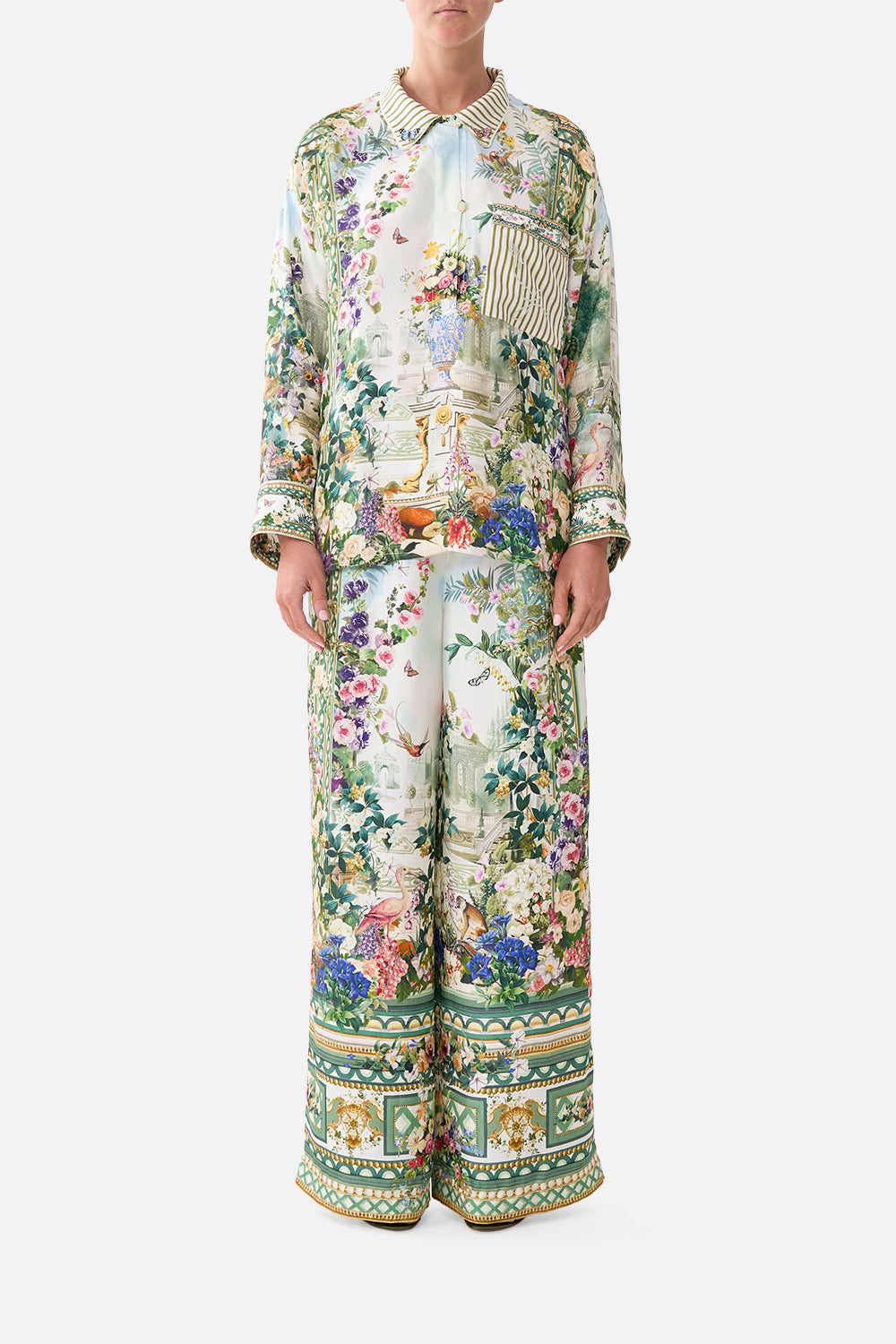 RELAXED COLLARED SHIRT WITH POCKET ART FOR THE EMPRESS