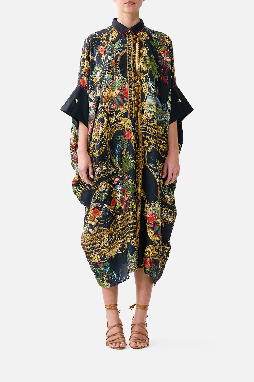 The CAMILLA Batwing Kaftan Palace Zoology in our Palace Zoology print.