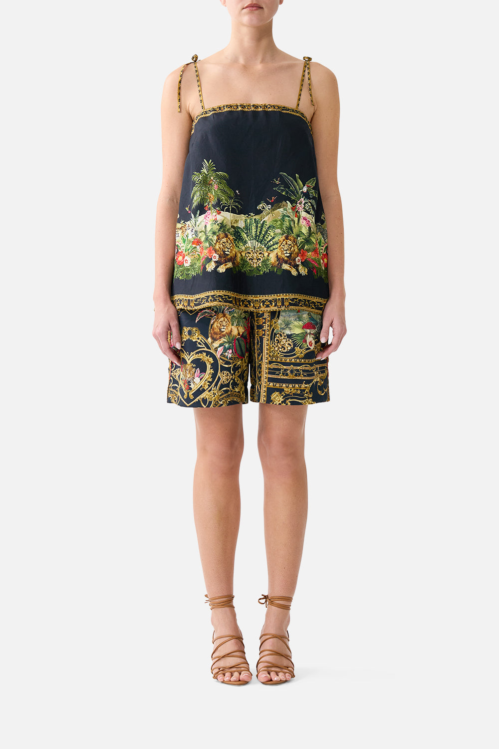 The CAMILLA Straight Scarf Top Palace Zoology in our Palace Zoology print.