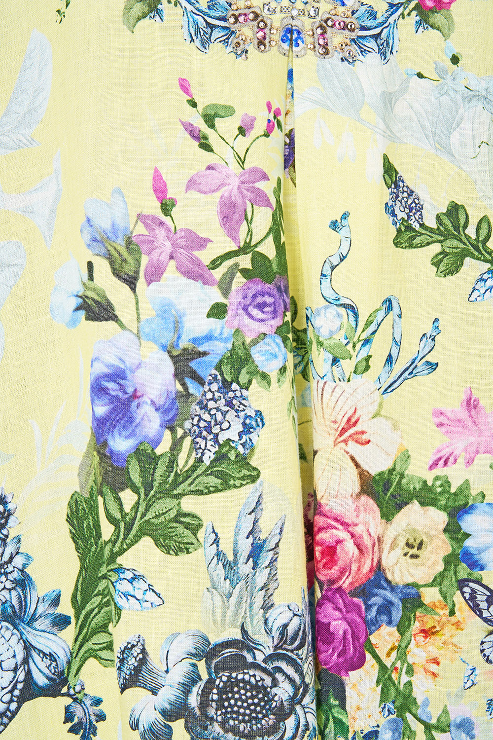 The CAMILLA Front Pleat Kaftan Chinoiserie Child in our Chinoiserie Child print.