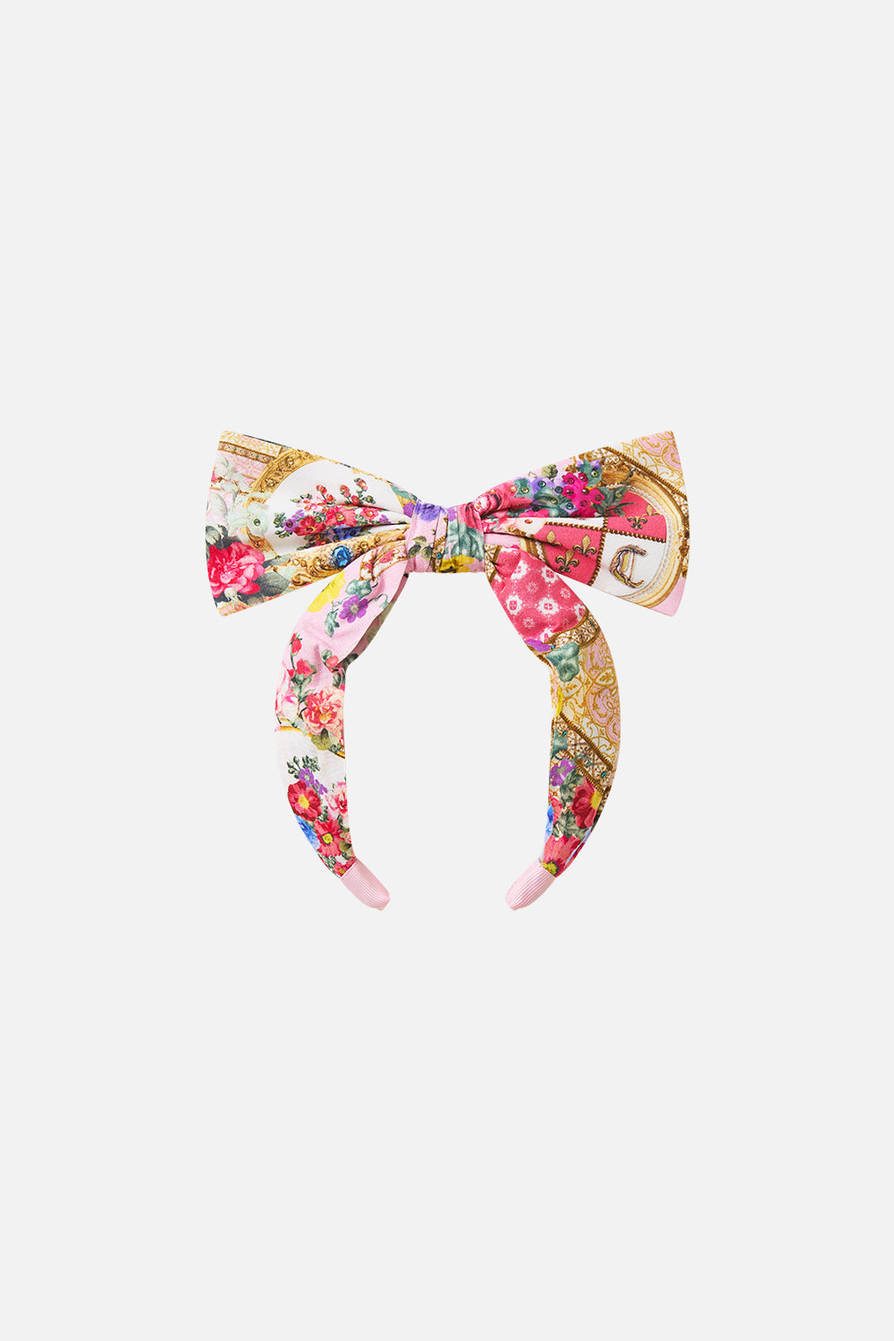 The CAMILLA Kids Headband W/ Large Bow She's No Wallflower in our She's No Wallflower print.