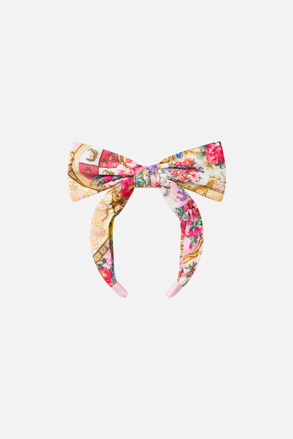 The CAMILLA Kids Headband W/ Large Bow She's No Wallflower in our She's No Wallflower print.