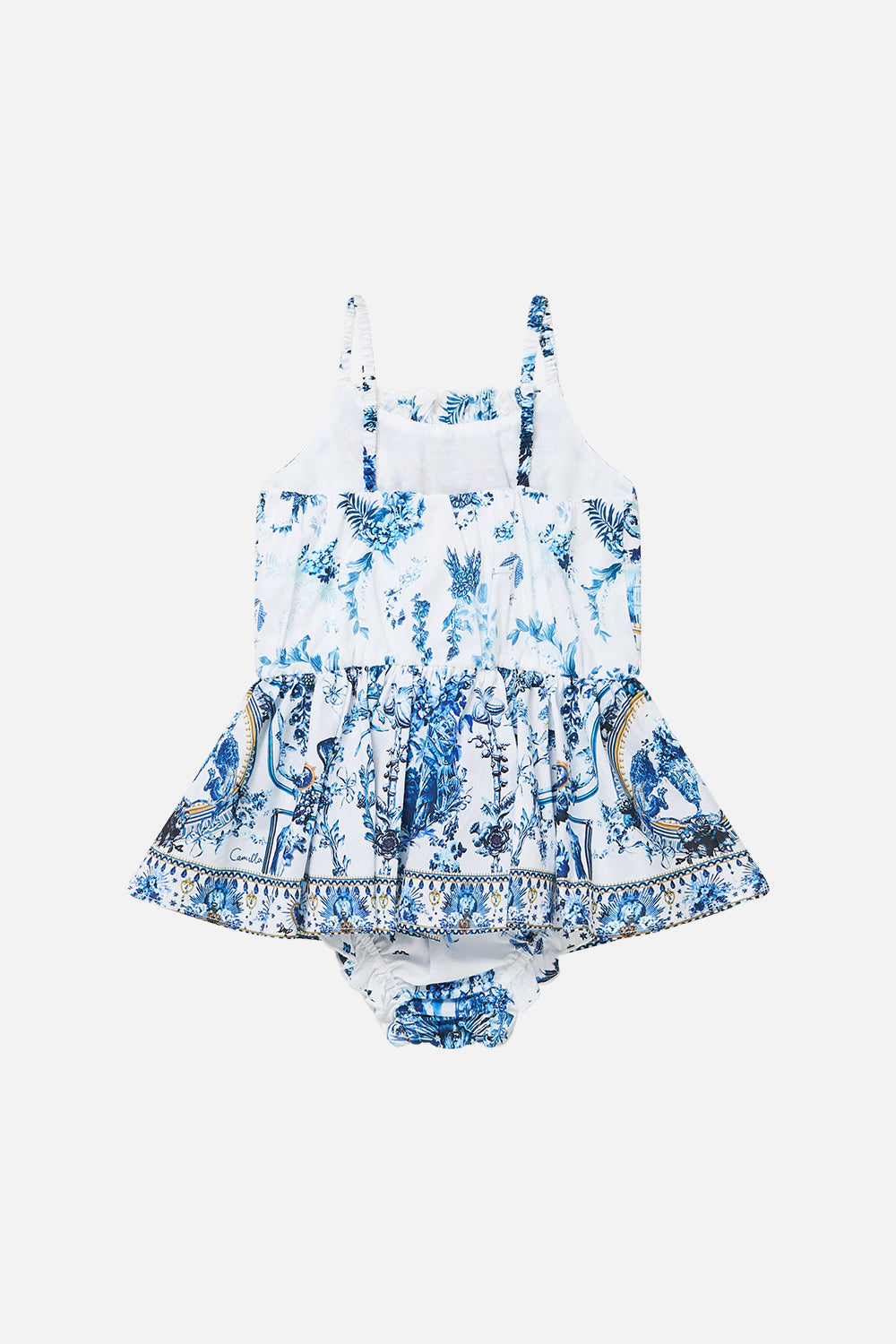 The CAMILLA BABIES JUMP DRESS WITH FRILL NECK THE PORCELAIN PARLOUR