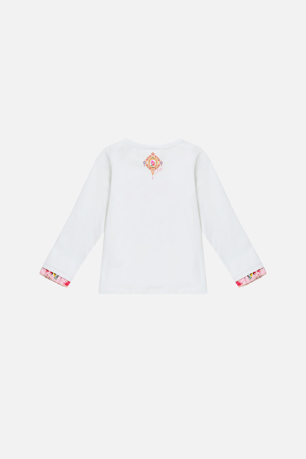 The CAMILLA Babies Long Sleeve Tee W/ Frill Cuff She's No Wallflower in our She's No Wallflower print.