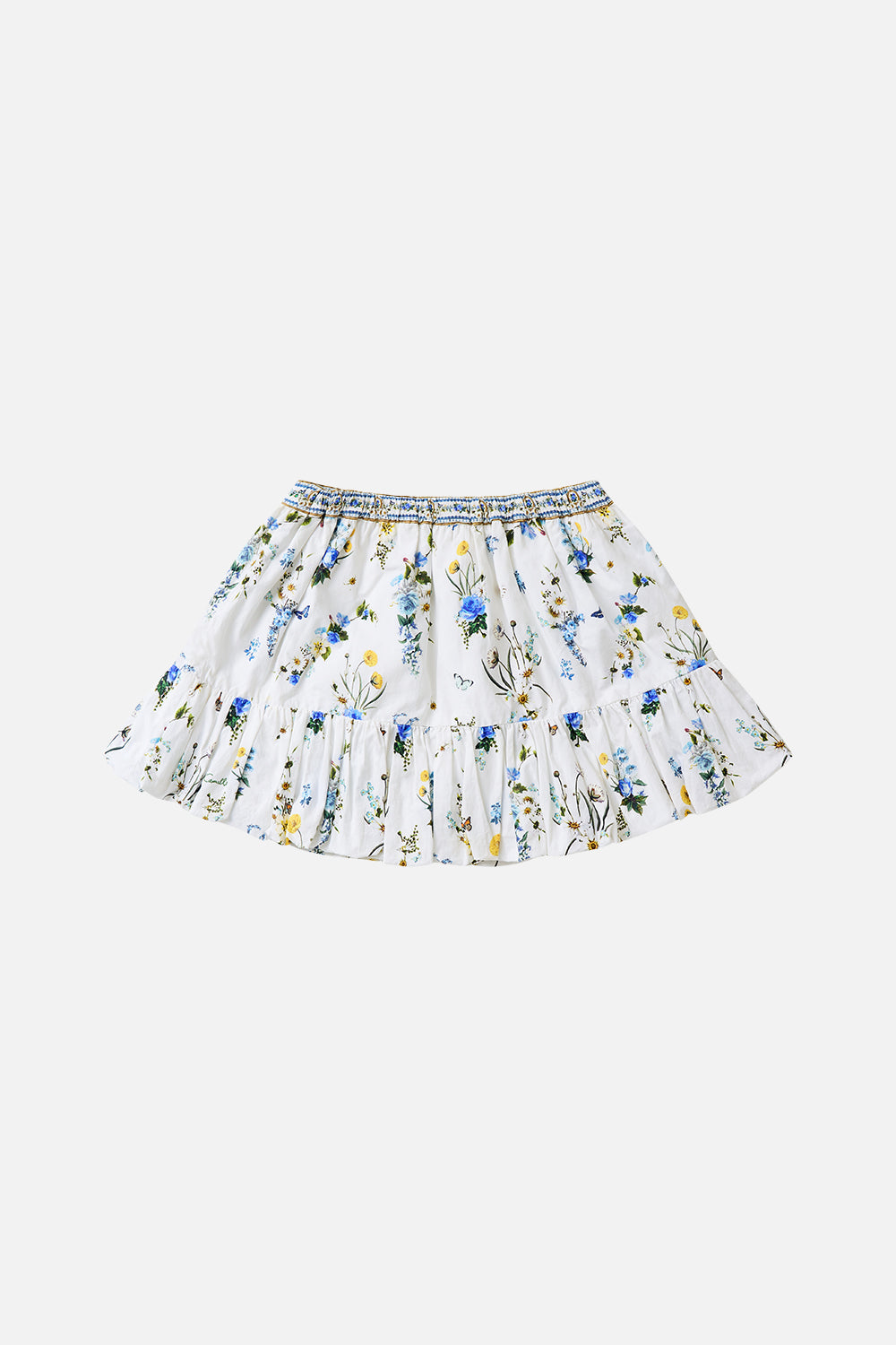 KIDS SHORT BUBBLE SKIRT DANDELION SKIES