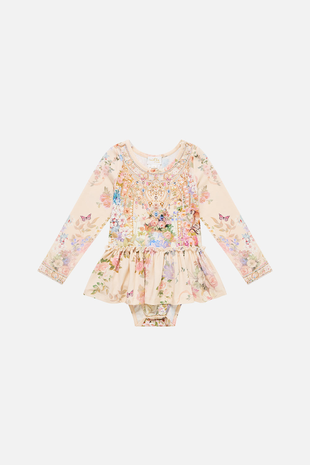 BABIES LONG SLEEVE BODYSUIT W JERSEY SKIRT MIDSUMMER MASTERPIECE