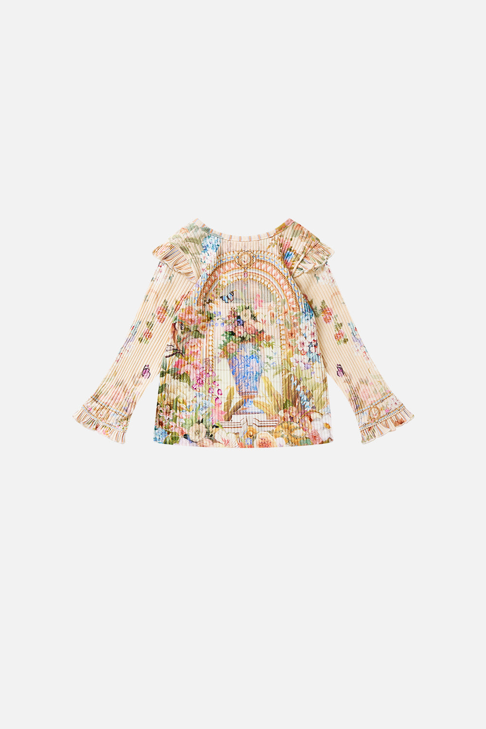 BABIES LONG SLEEVE HENLEY W FRILL SHOULDER MIDSUMMER MASTERPIECE