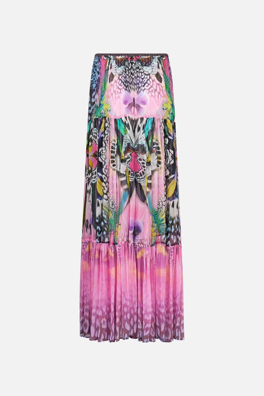 The CAMILLA TIERED SKIRT WITH RUFFLE DETAIL MILLAMORPHOSIS