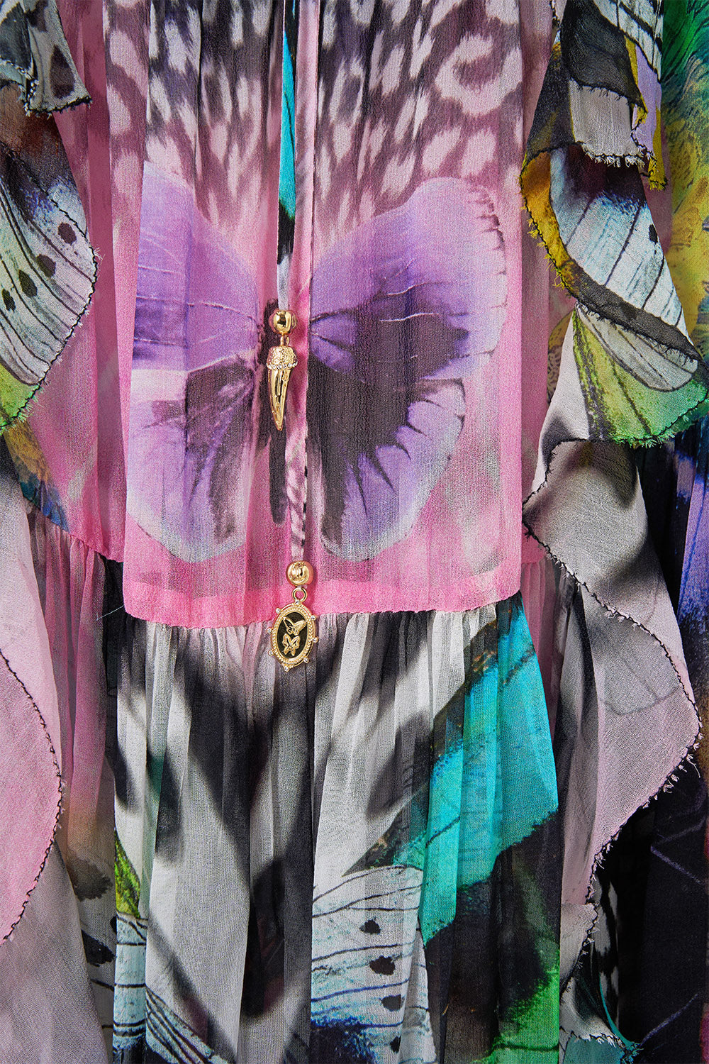 The CAMILLA TIERED SKIRT WITH RUFFLE DETAIL MILLAMORPHOSIS