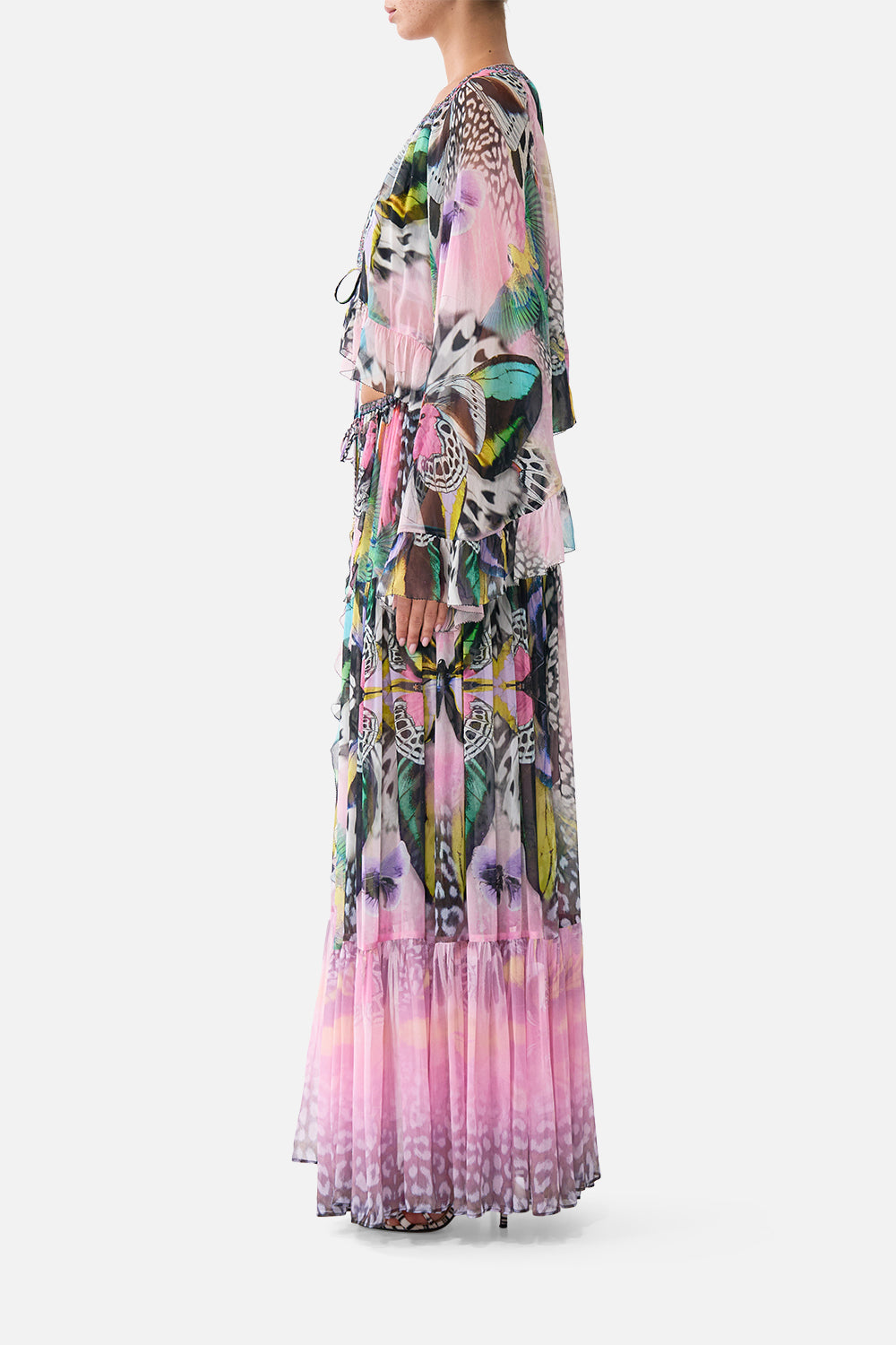 The CAMILLA TIERED SKIRT WITH RUFFLE DETAIL MILLAMORPHOSIS