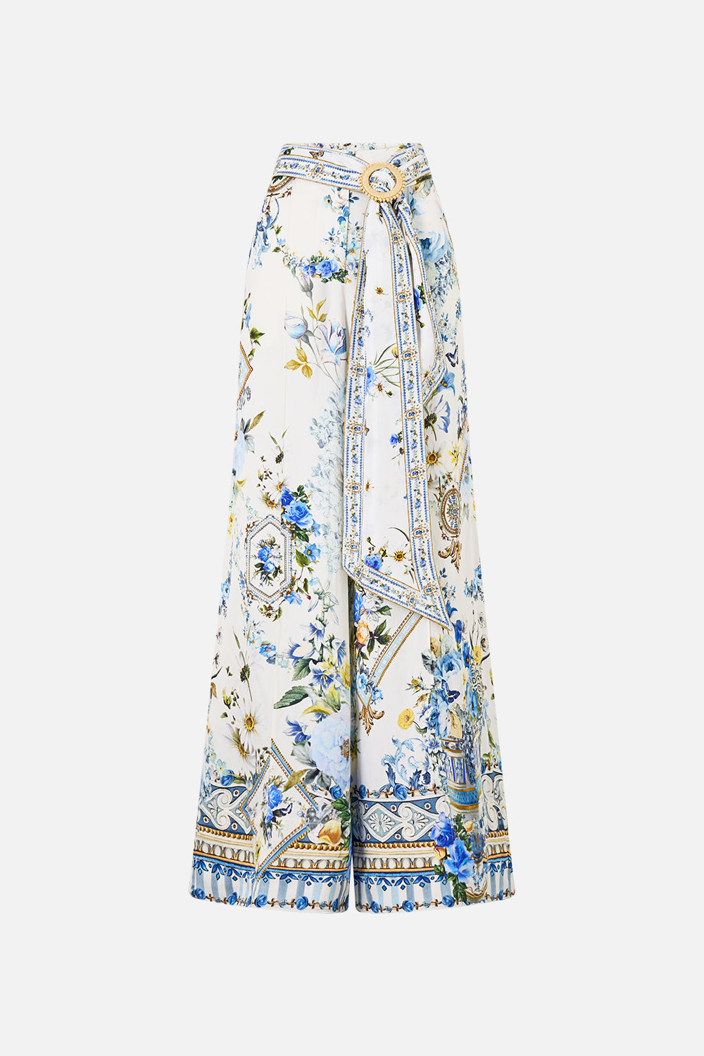 SCARF BELT WIDE LEG PANT DANDELION SKIES