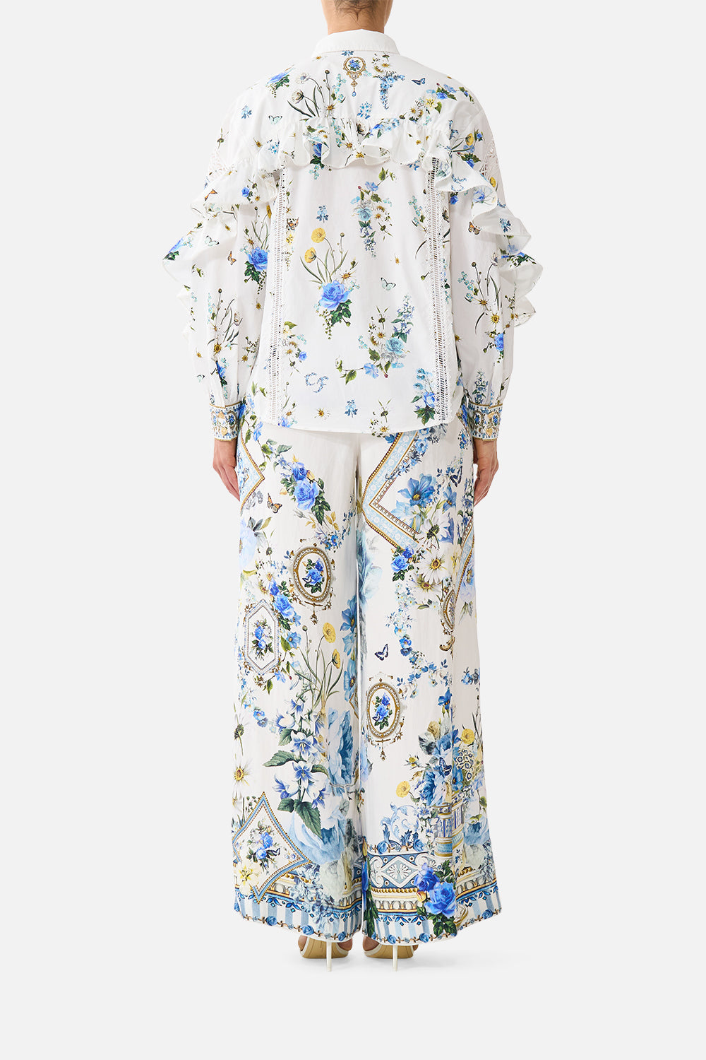 SCARF BELT WIDE LEG PANT DANDELION SKIES