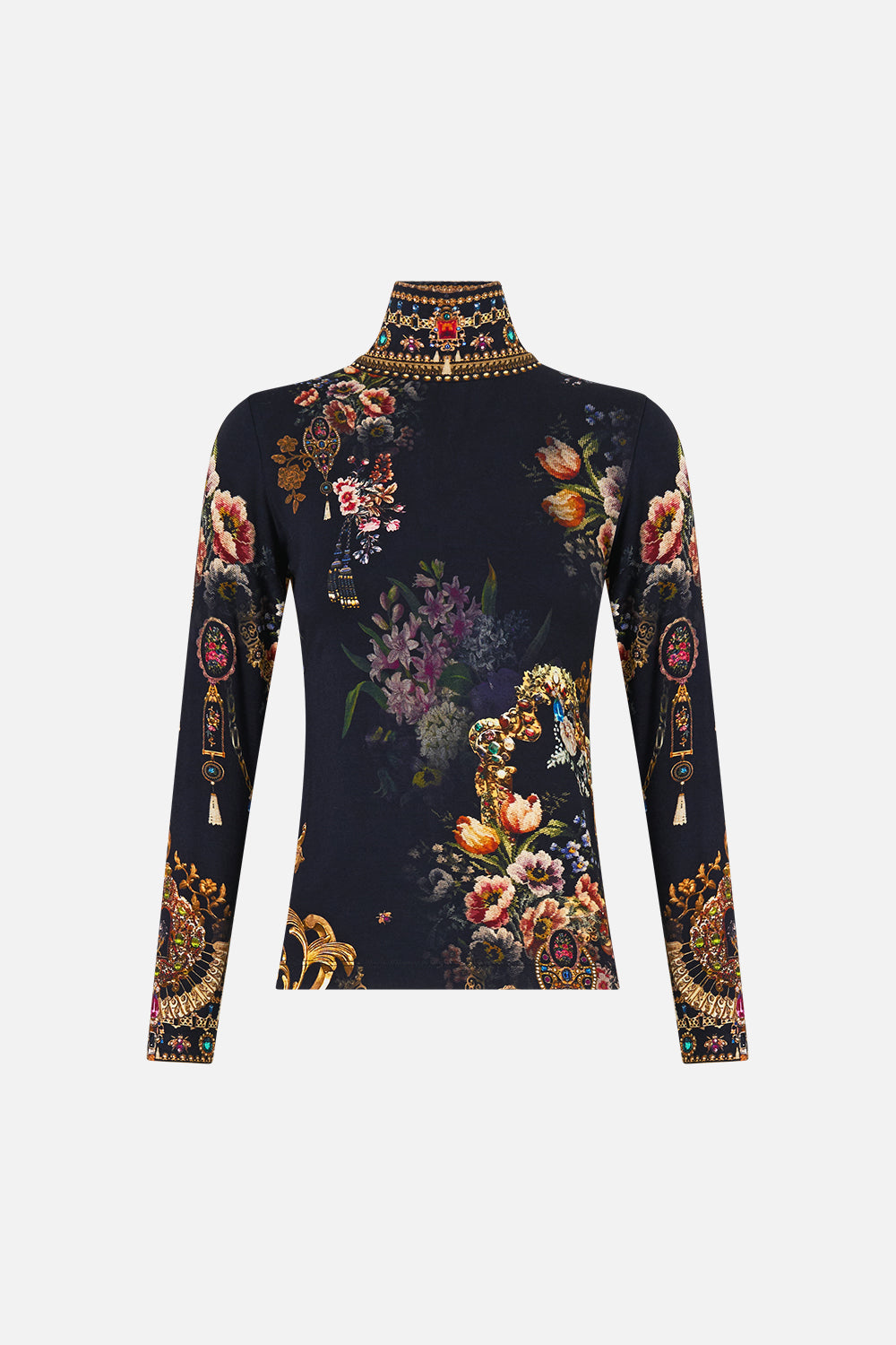 JERSEY TURTLENECK NIGHT GARDEN