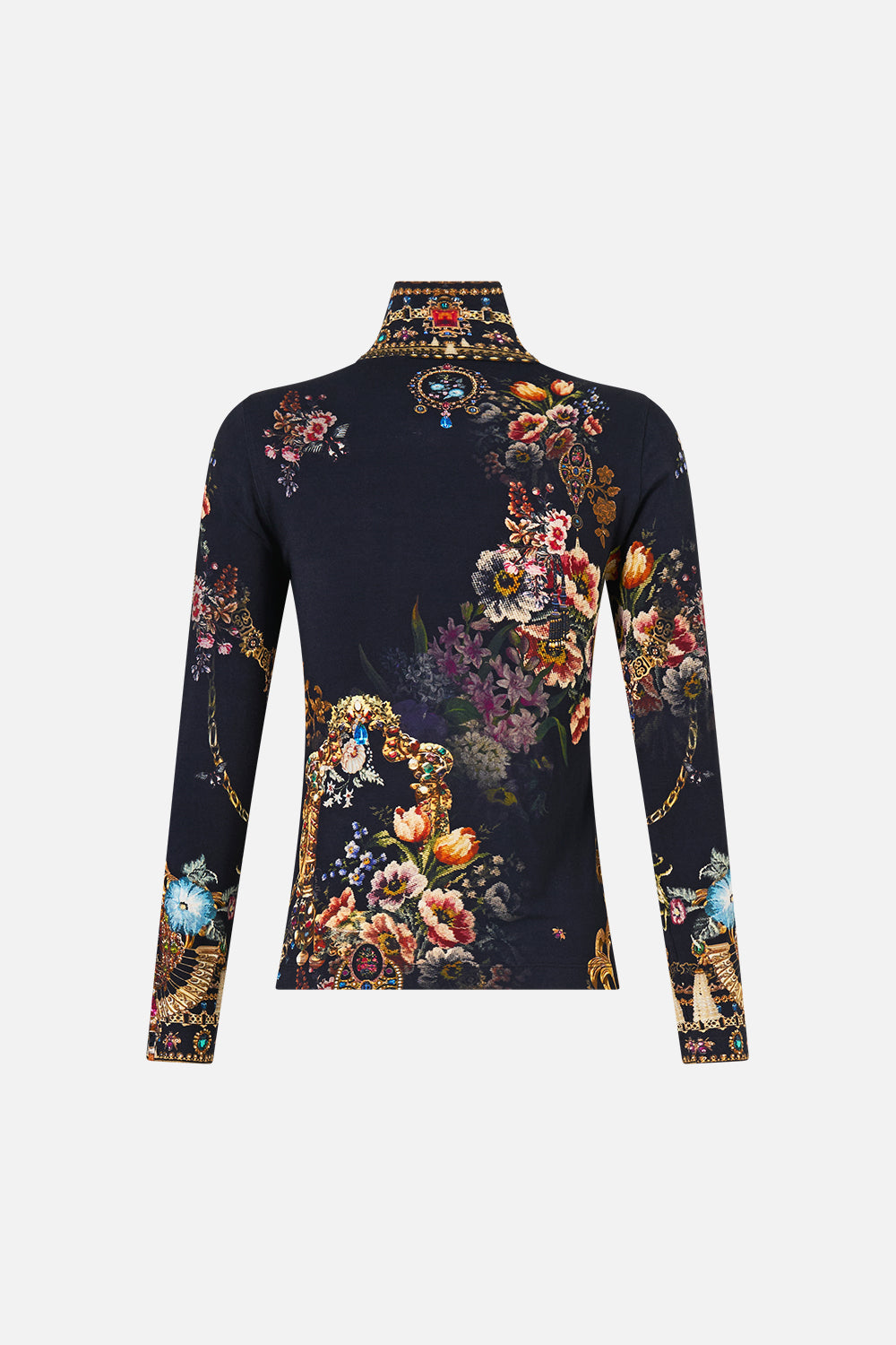 JERSEY TURTLENECK NIGHT GARDEN