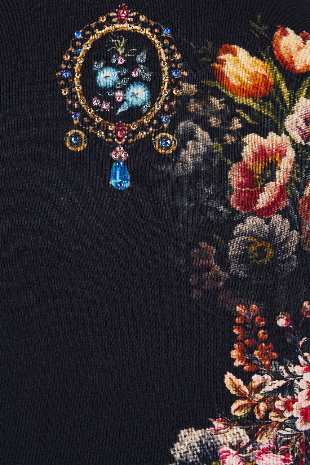 JERSEY TURTLENECK NIGHT GARDEN